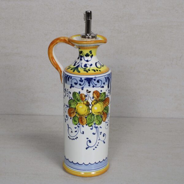 Oliera in ceramica decorata a mano “Limoncini” – Ceramiche Borgioli